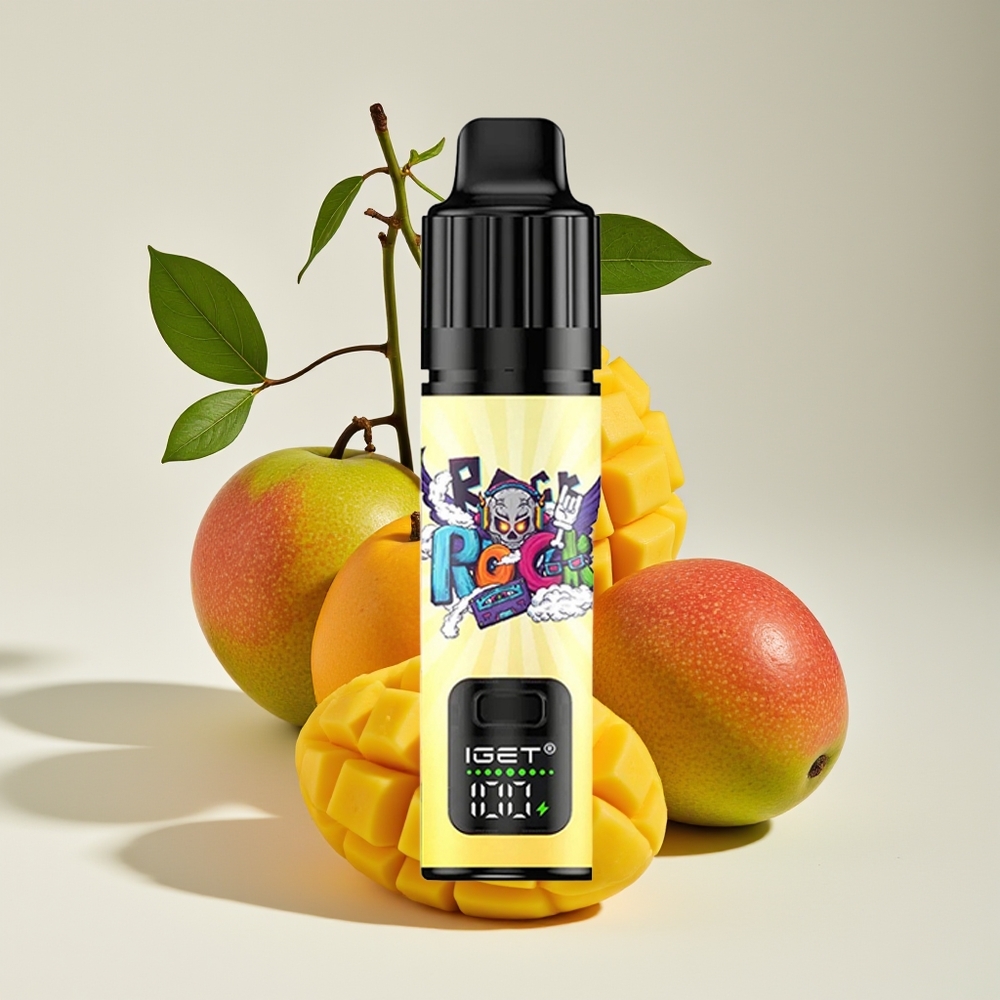 IGET BAR PLUS S3 POD 10000 Hisap Vape Buah Mangga Monster 18ml 5% Nikotin 950mAh