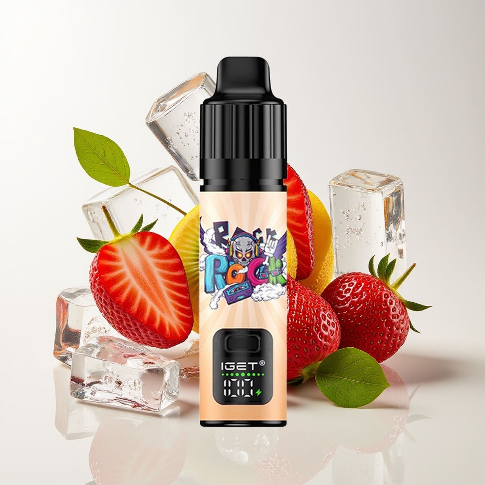 IGET BAR PLUS S3 POD 10000 Puff 18ml 5% Nikotin Vape Strawberi Kiwi Ais