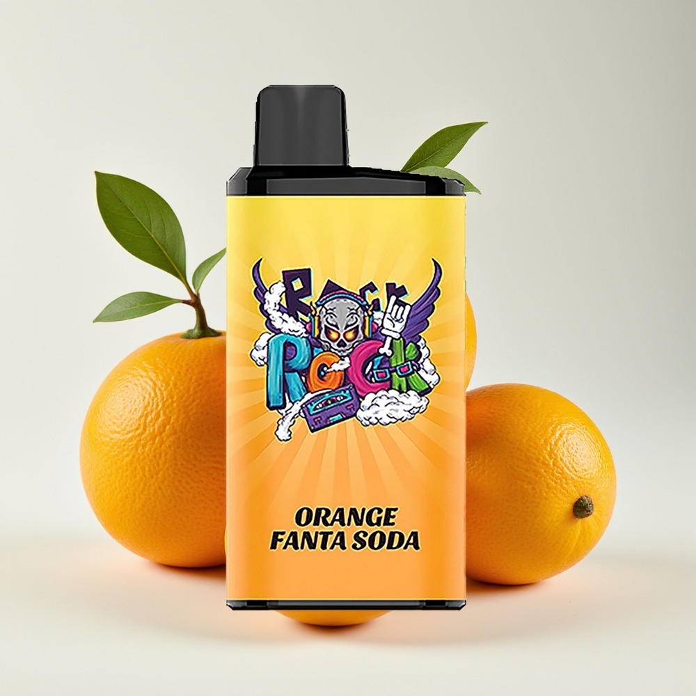 IGET Bar Pro 10000 Puff 2000 mAh 1.2 Ohm Mesh Coil Oren Fanta Soda