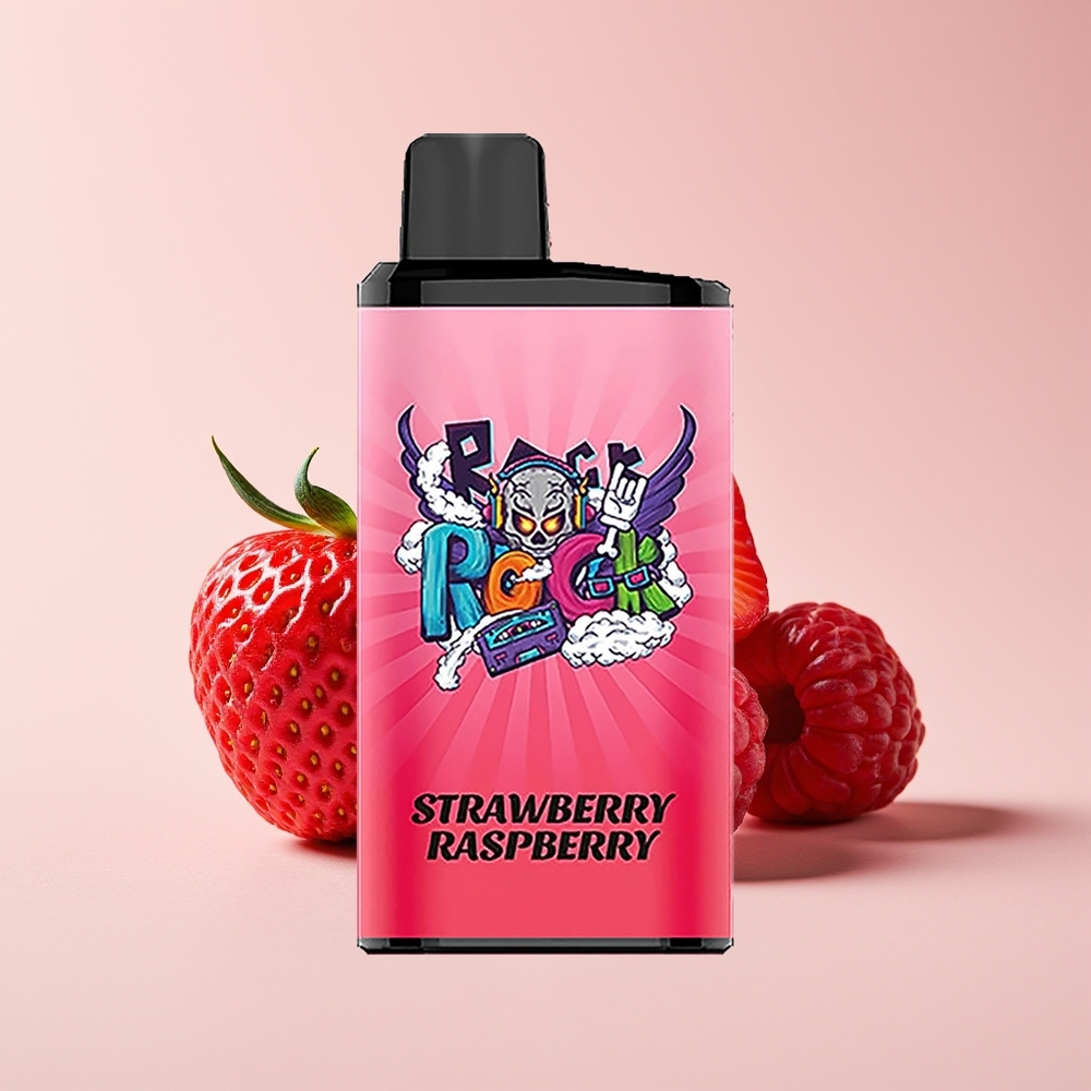 IGET Bar Pro 10000 Puff Vape Strawberi Raspberi 2000 mAh 1.2 Ohm Mesh Coil PC+ALU