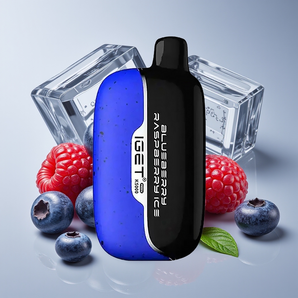 IGET Moon 5000 Hisap Bluberi Rasberi Ais Vape Pakai Buang