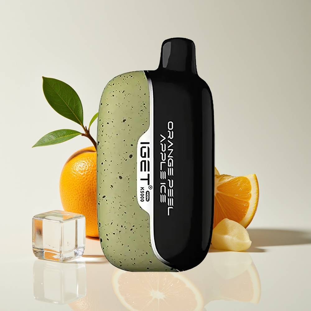 IGET Moon 5000 Hisap Oren Kupas Epal Ais PC Mesh 1.35 Ohm 81.5g 49.5x25.3x99.4mm