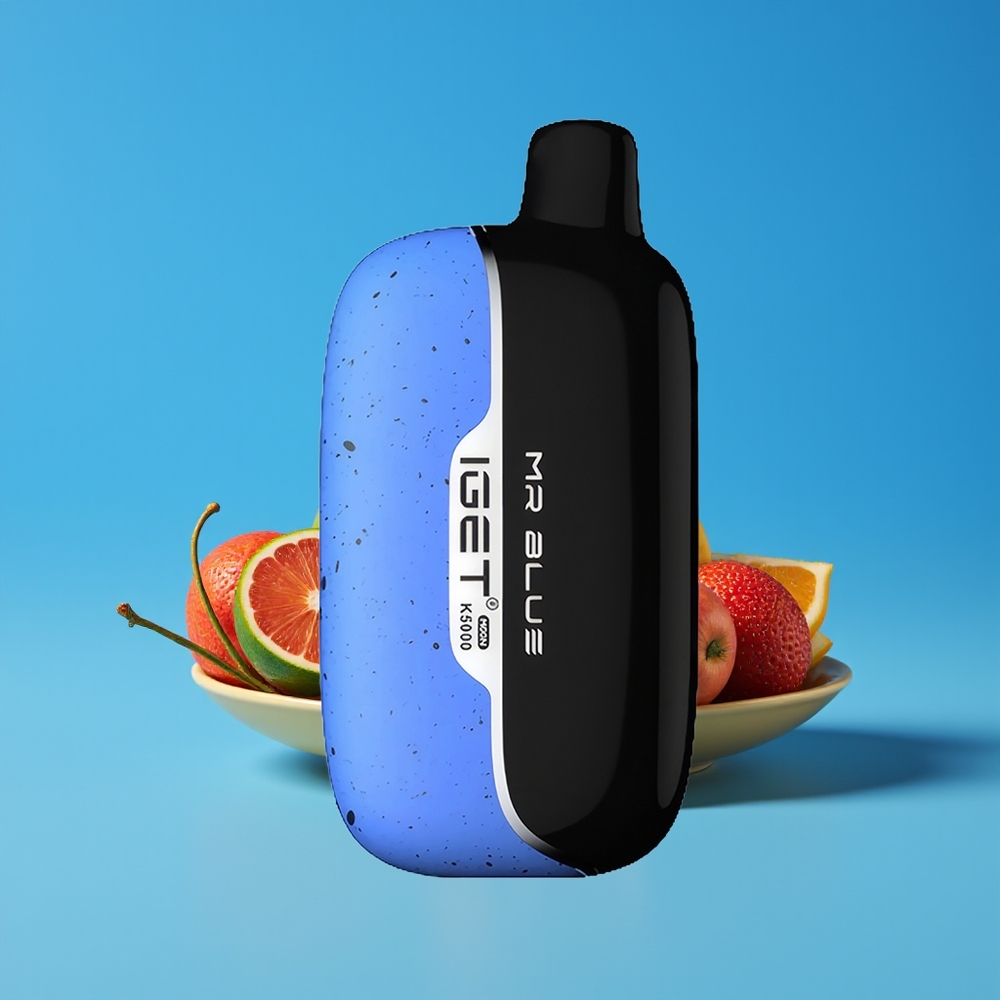 IGET Moon 5000 Puff PC 1.35 Ohm 81.5g 49.5x25.3x99.4mm Encik Biru