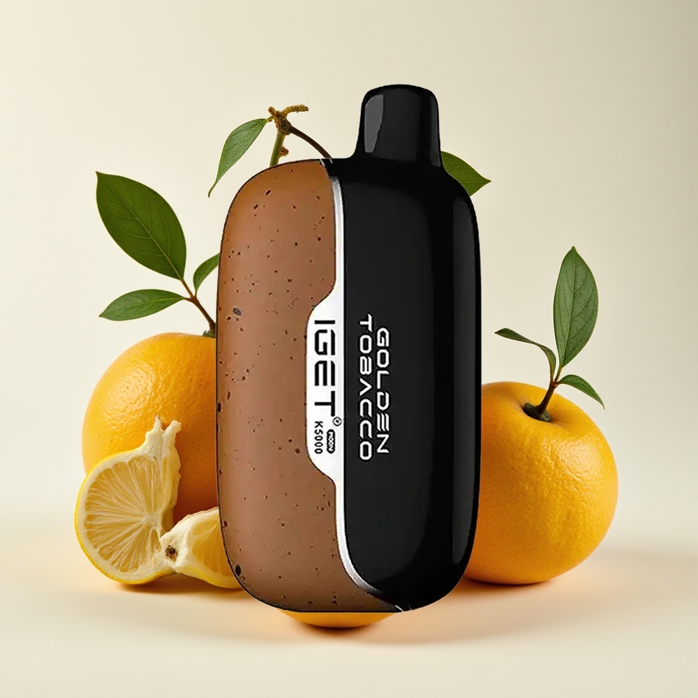 IGET Moon 5000 Puff PC Emas Tembakau