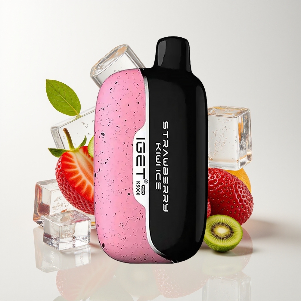 IGET Moon 5000 Puff PC Strawberry Kiwi Ais 81.5g 49.5x25.3x99.4mm Mesh 1.35 Ohm
