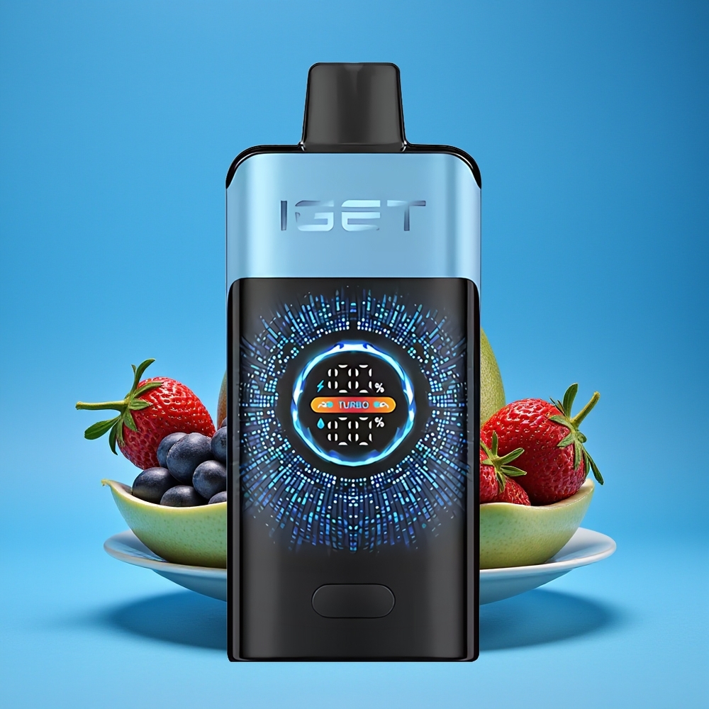 IGET ONE 12000 Sedutan Vape Biru Monster Skrin Lengkung Besar