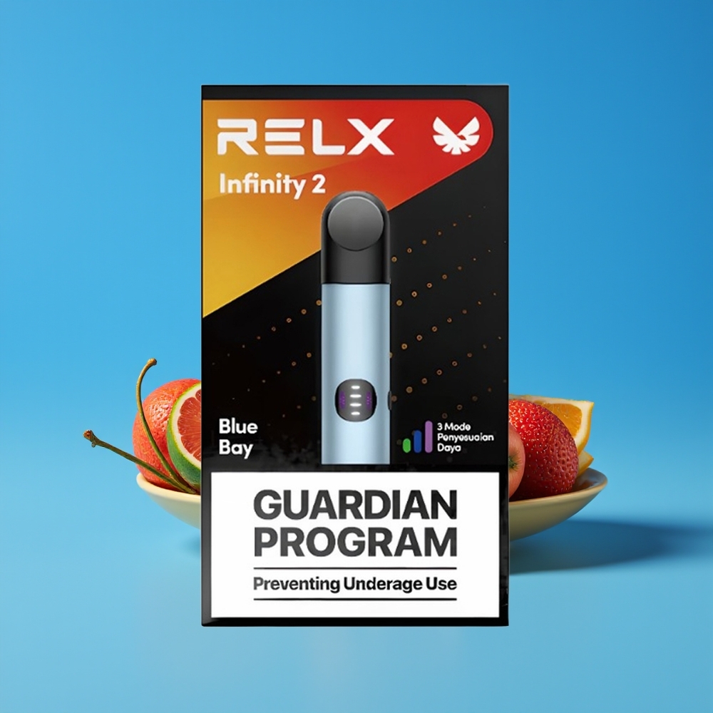 Relx Infinity 2 Peranti Vape Biru 650 Hisapan 1.9ml 440mAh