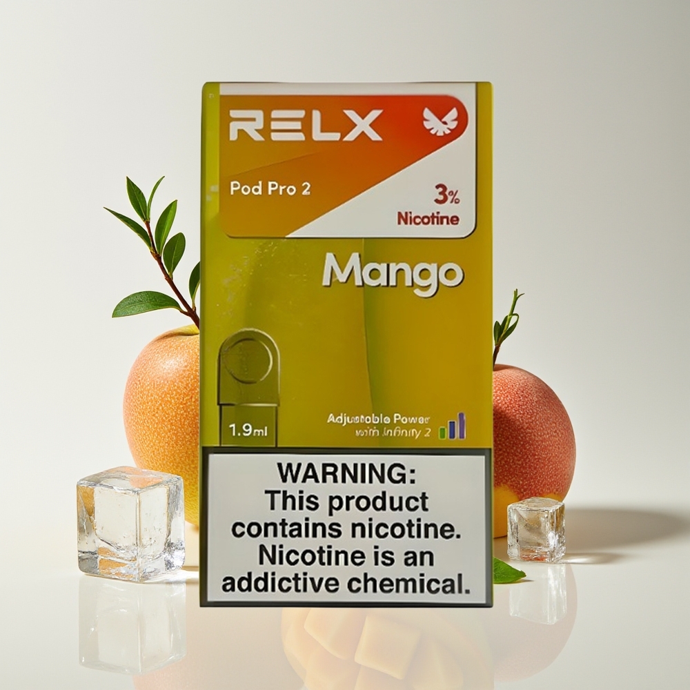 Relx Pod Pro 2 600 Hisap 1.9ml 3 Mod Voltan Mangga Ais