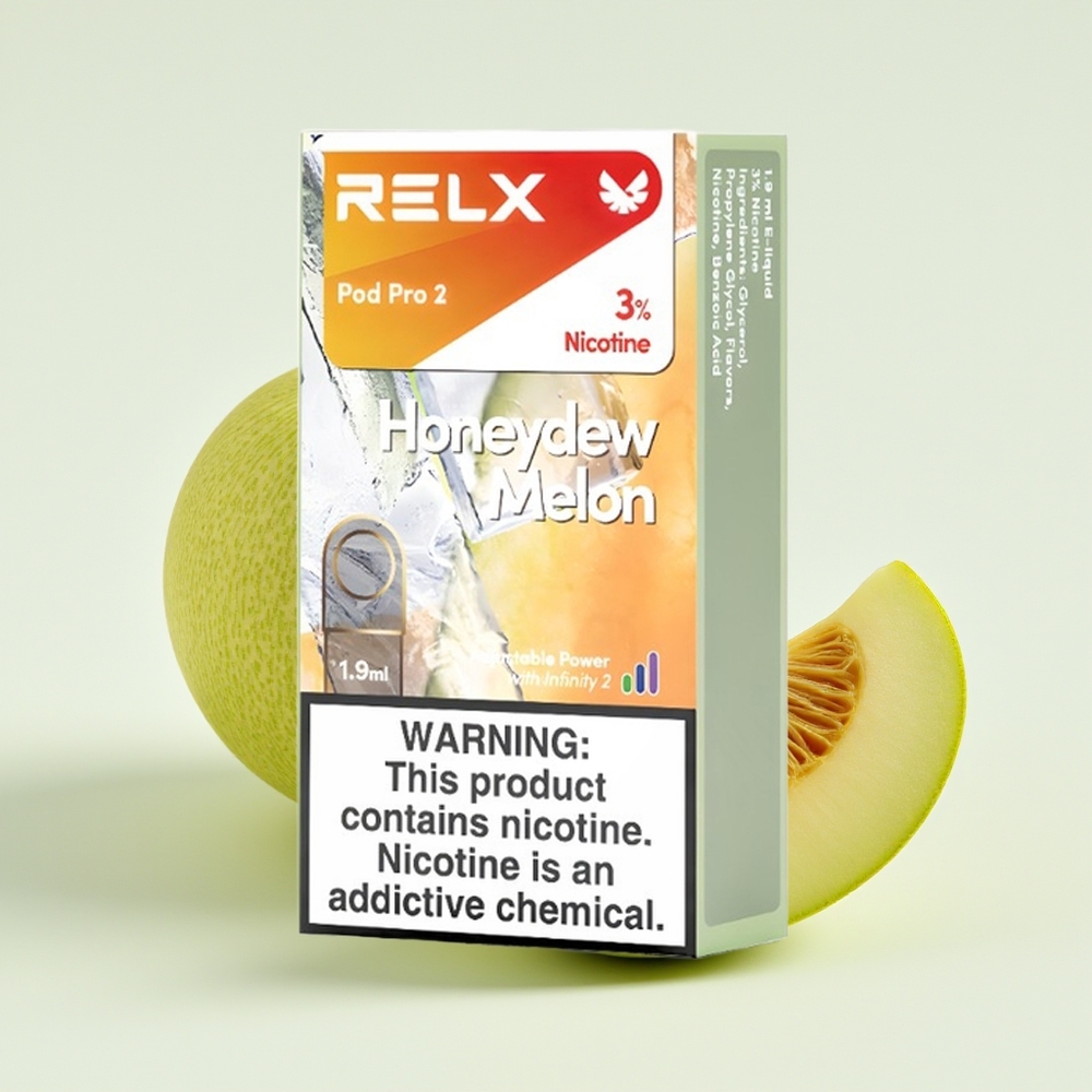 Relx Pod Pro 2 600 Hisap 1.9ml 3 Mod Voltan Pod Tembikai Susu