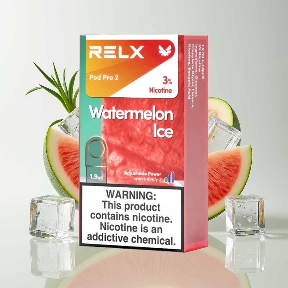 Relx Pod Pro 2 600 Hisap 1.9ml 3 Mod Voltan Tembikai Ais
