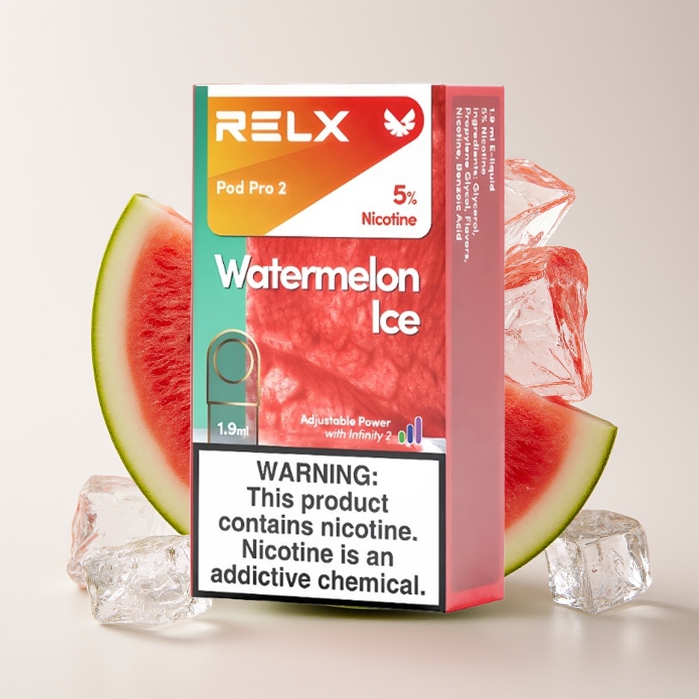 Relx Pod Pro 2 600 Hisap 1.9ml 3 Mod Voltan Tembikai Ais