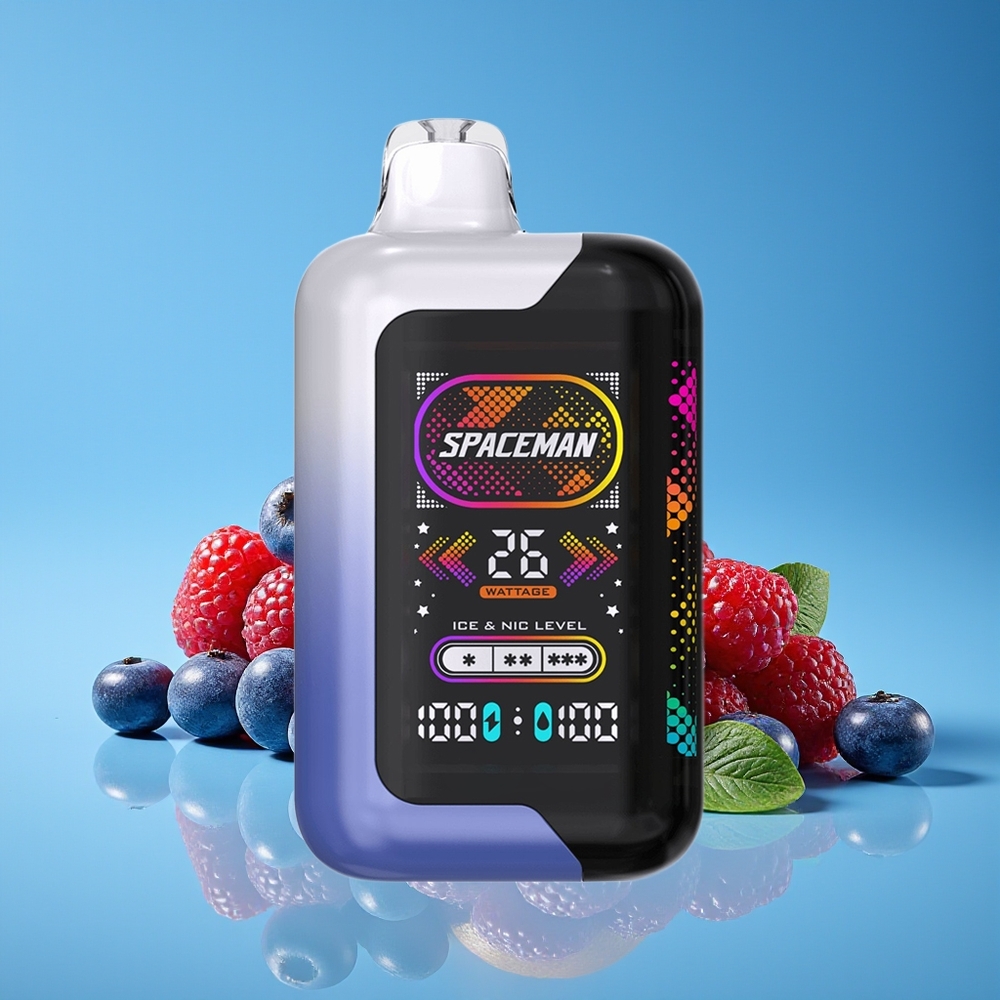 SMOK SPACEMAN SP40000 20ml 50mg Biru Razz Ais