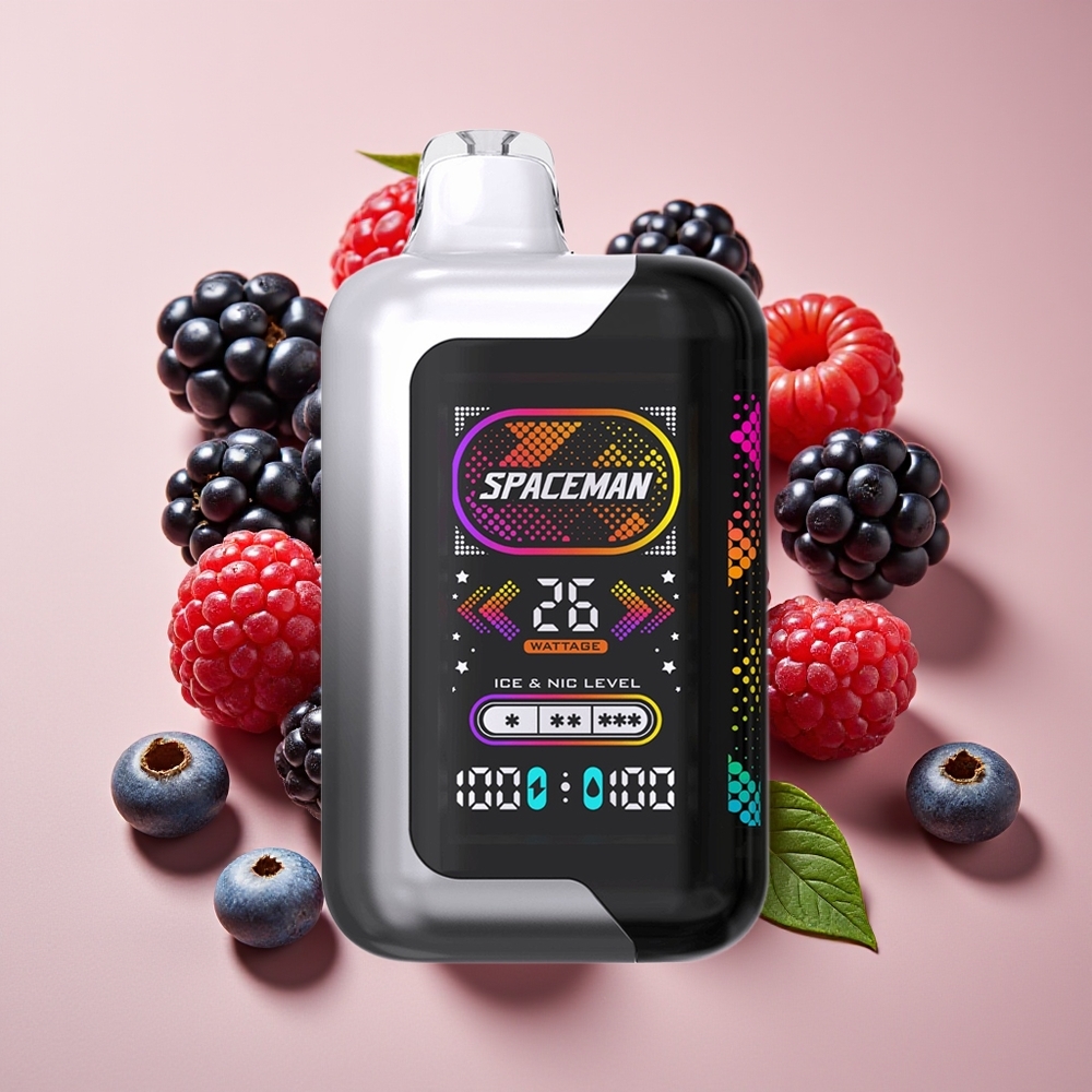 SMOK SPACEMAN SP40000 Dua Mulut Blackberry Razz 20ml 1000mAh