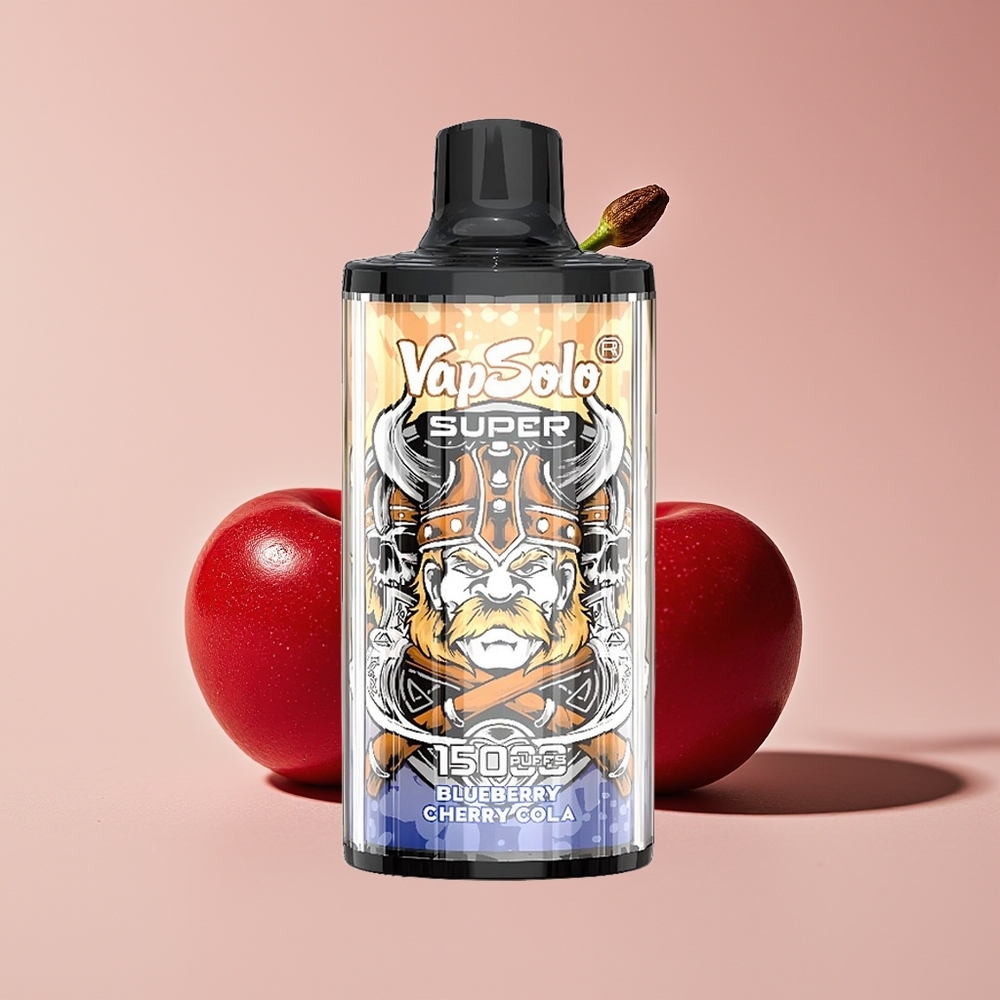 Vapsolo Super 15000 Hisap E-Cecair 40ml Nikotin 50mg/ml Jenis-C Ceri Kola