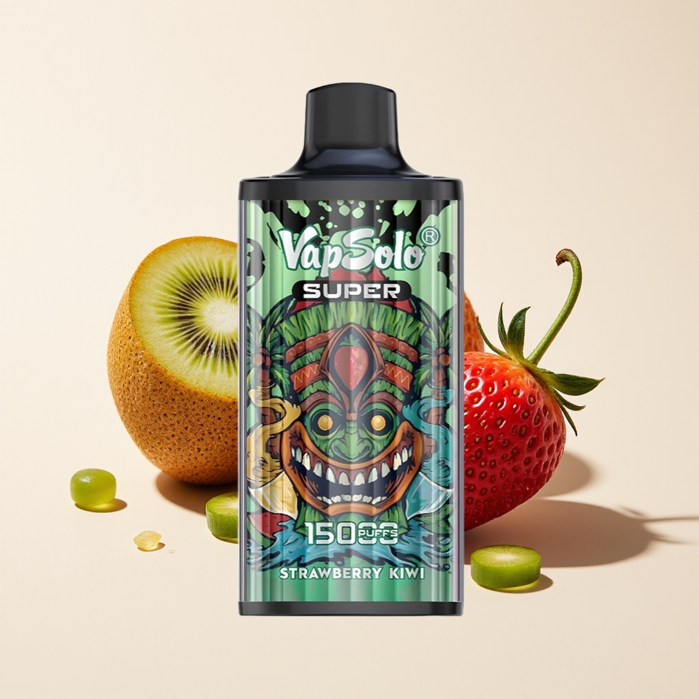 Vapsolo Super 15000 Hisap Vape Strawberi Kiwi 40ml 850mAh Type-C