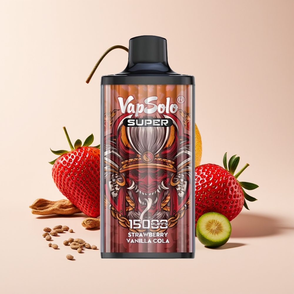 Vapsolo Super 15000 Puff 40ml Strawberry Vanilla Cola 850mAh Type-C