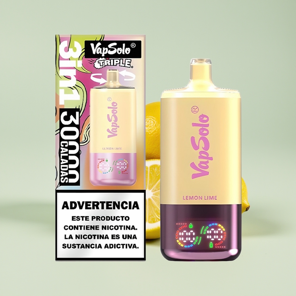 VapSolo Triple 30000 Hisap E-Cecair 40ml Limau Nipis