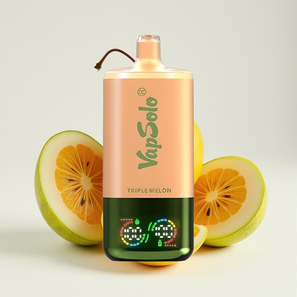 VapSolo Triple 30000 Puff Tiga Tembikai Pelupusan Vape Jenis-C 40ml