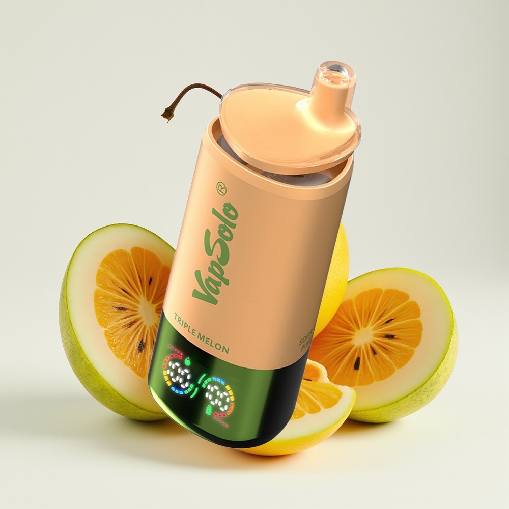 VapSolo Triple 30000 Puff Tiga Tembikai Pelupusan Vape Jenis-C 40ml
