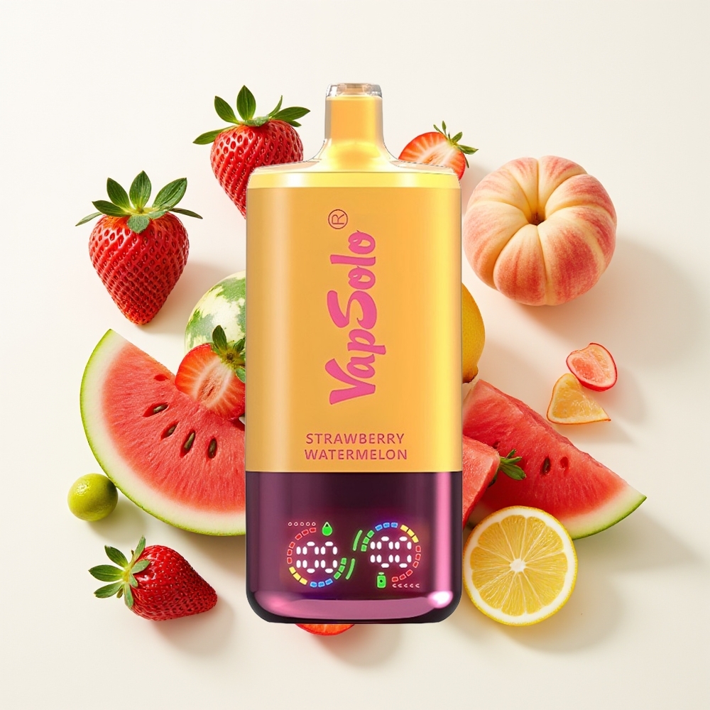Vapsolo Triple 30000 Puff 40ml Strawberi Tembikai & Lemon Peach Type-C