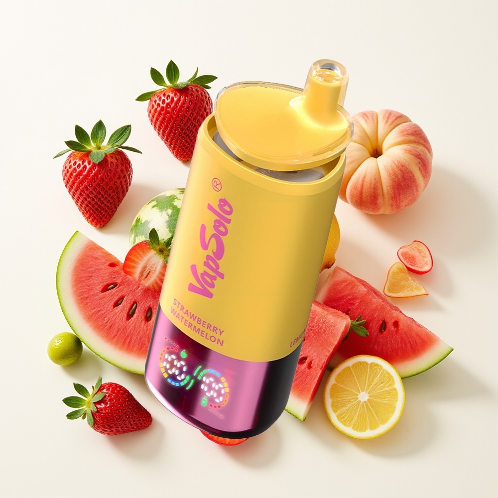 Vapsolo Triple 30000 Puff 40ml Strawberi Tembikai & Lemon Peach Type-C