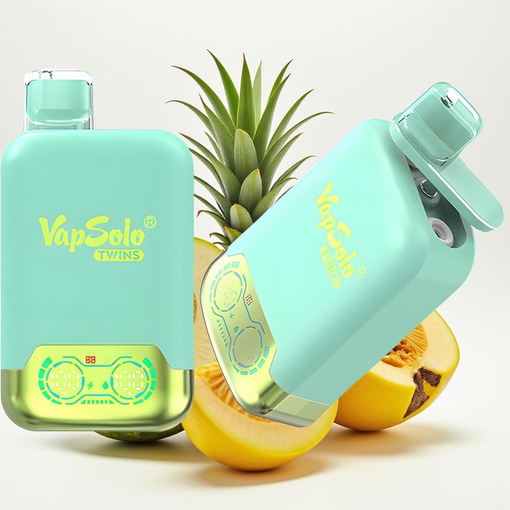 Vapsolo Twins 20000 Puff Double Tangkai Triple Melon & Nenas Kelapa
