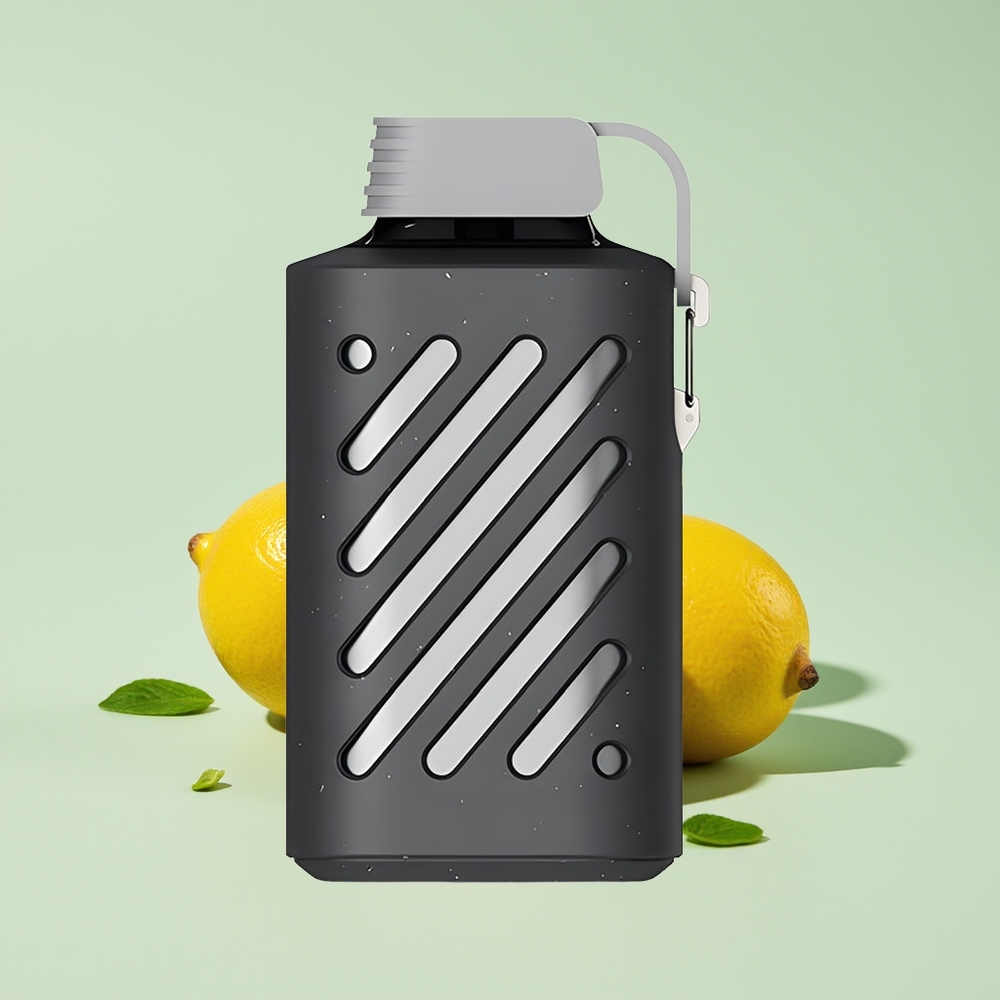 VOZOL GEAR 10000 Hisap Lemon Pudina dengan Buckle Multi-Fungsi, Perlindungan Mouth Piece, Kapasiti Cecair Besar