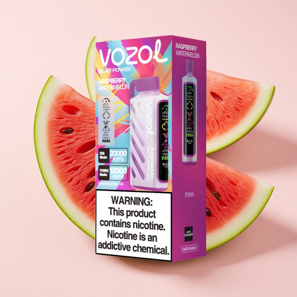 VOZOL Gear Power 20000 Hisapan Layar Penuh Dual Mesh Raspberry Tembikai