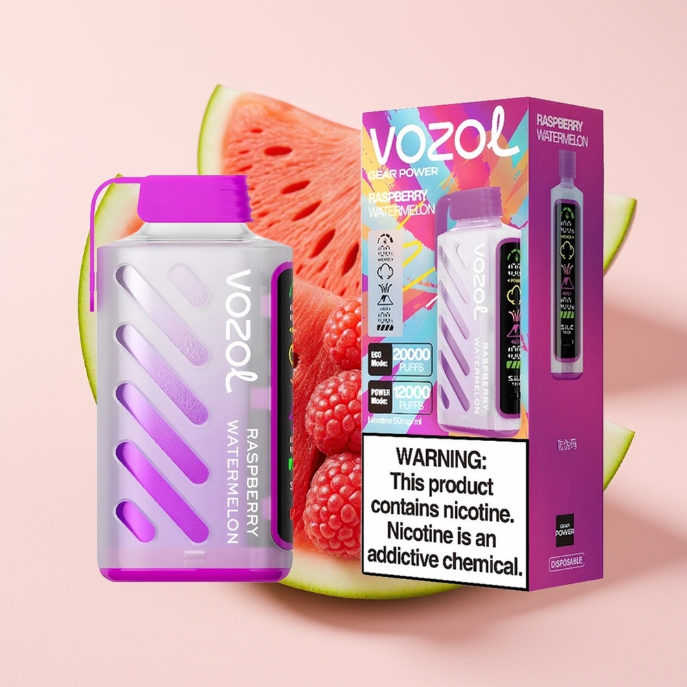 VOZOL Gear Power 20000 Hisapan Layar Penuh Dual Mesh Raspberry Tembikai