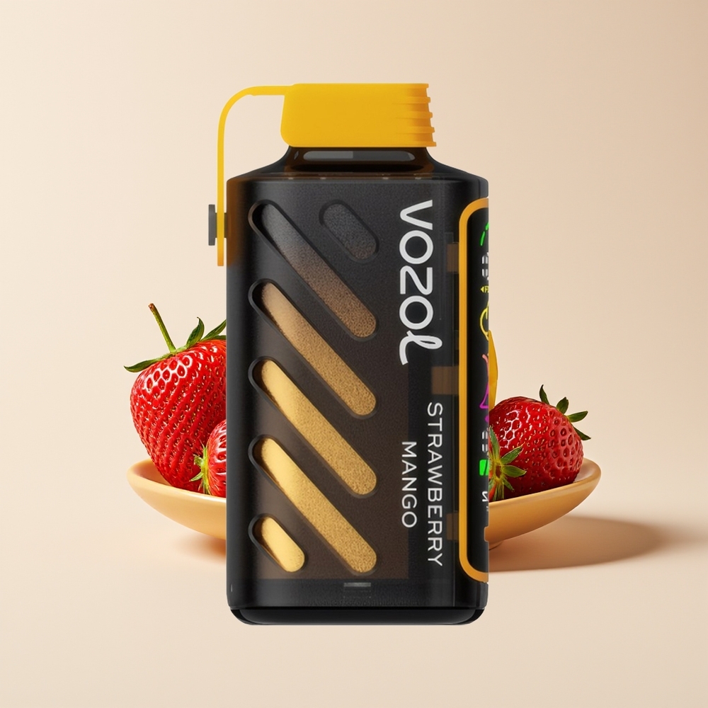 VOZOL Gear Power 20000 Puff Layar Penuh Dual Mesh Coil 20mL Strawberry Mangga