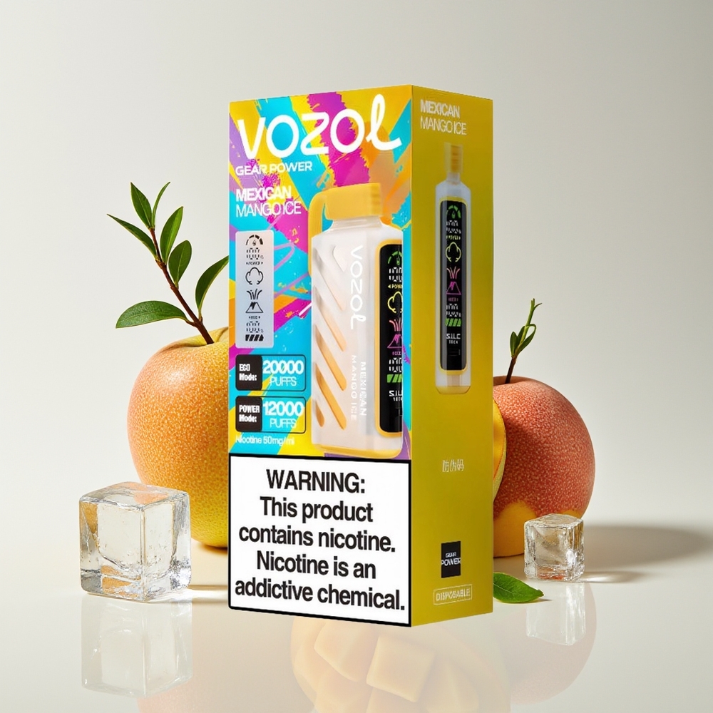 VOZOL Gear Power 20000 Puff Paparan Penuh Dual Mesh Mangga Ais Mexico