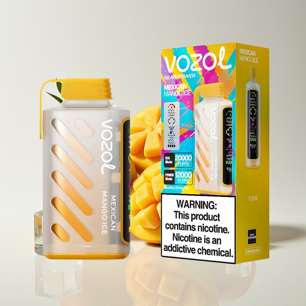 VOZOL Gear Power 20000 Puff Paparan Penuh Dual Mesh Mangga Ais Mexico