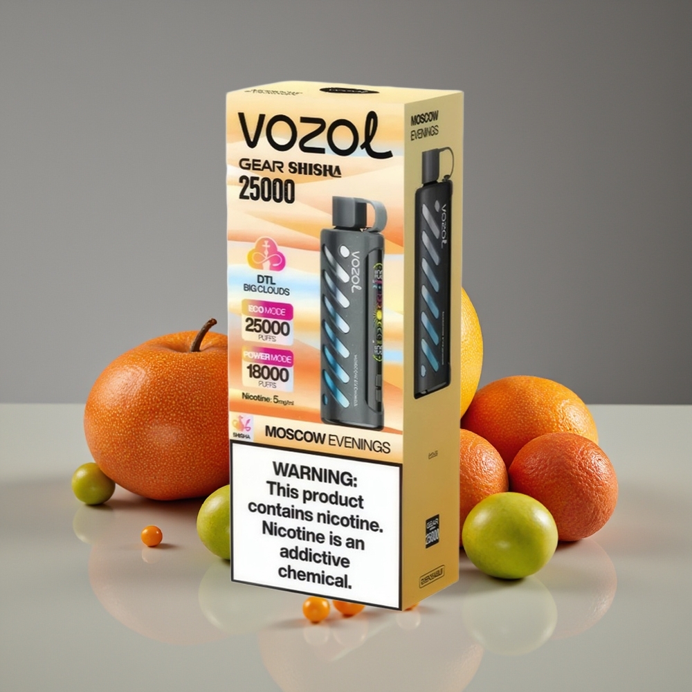 VOZOL Gear Shisha 25000 Hisap Teknologi S.i.L.C Dwi Mod Mesh Malam Moscow