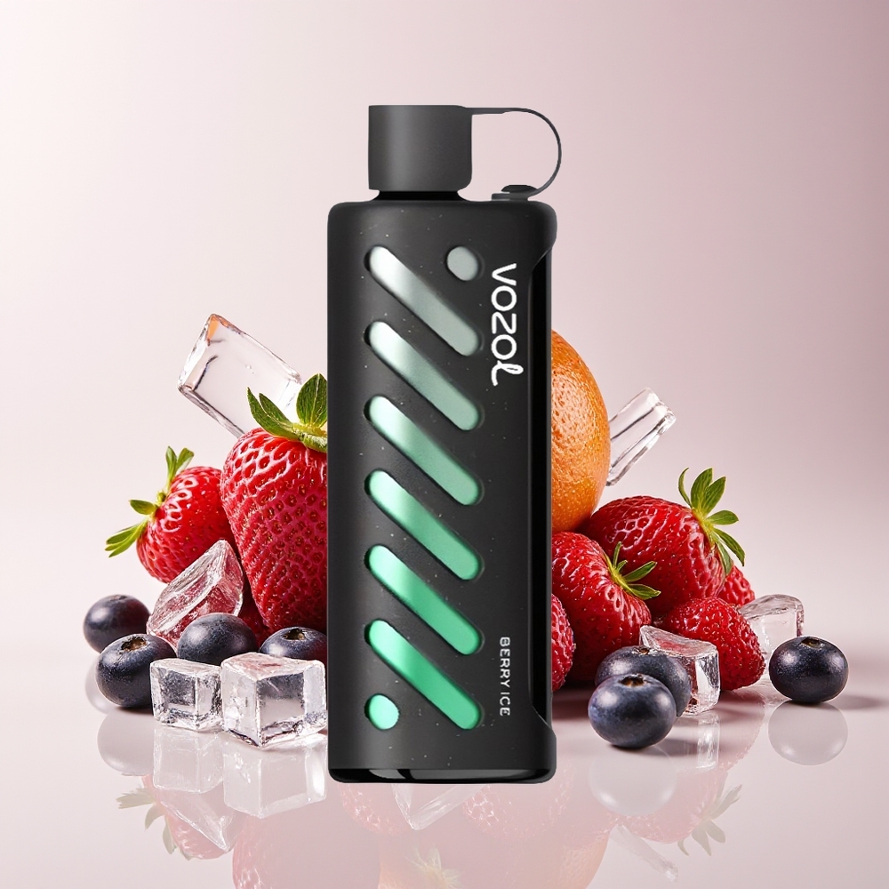 VOZOL Gear Shisha 25000 Tiup Dual Mesh Berry Ais