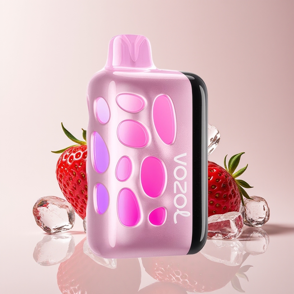 VOZOL RAVE 40000 Mulut Cahaya Berdenyut Strawberi Ais