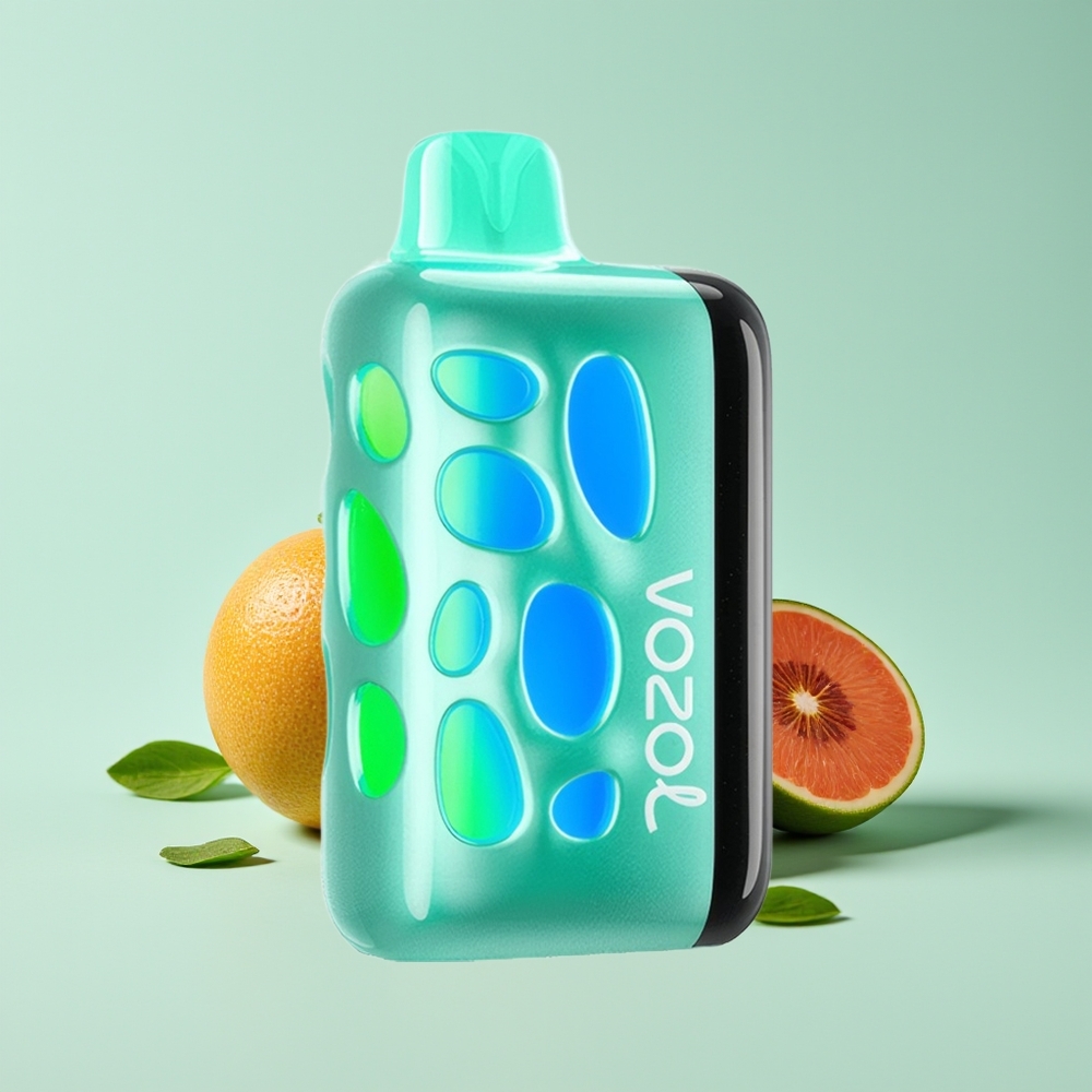 VOZOL RAVE 40000 Pelbagai Vape Pudina Sejuk 270 Darjah Reka Bentuk Bersinar Mod Parti Selaras Rentak 80% Cas dalam 20 Minit Animasi Vaping Gerhana 20/50mg/ml Nikotin 1000mAh Kapasiti Bateri