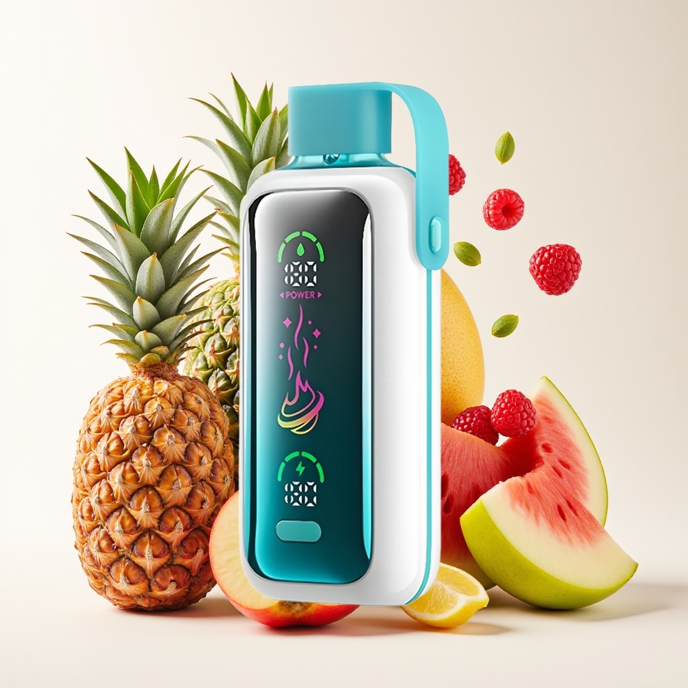 VOZOL Star 20000 Puff Skrin HD 2.2'' Dual Mesh 650mAh 0mg/20mg/50mg Raspberi Epal Tembikai Nanas