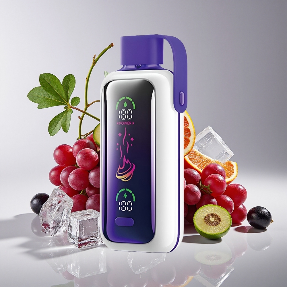 VOZOL Star 20000 Puff Skrin HD 2.2'' Mod Dual Mesh Bateri 650mAh Nikotin 0mg/ml,20mg/ml,50mg/ml Ais Anggur