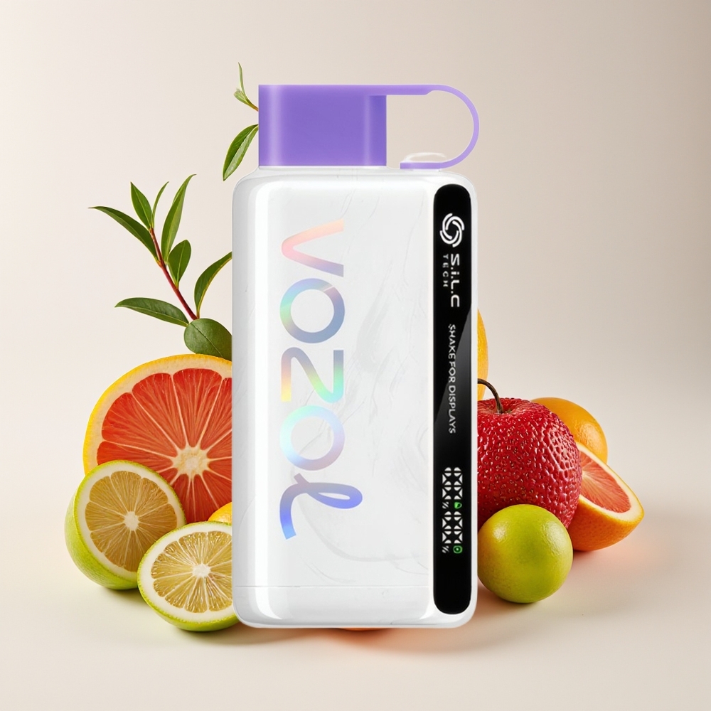 VOZOL STAR 9000/12000 Vape Guna-Lepas Gula-Gula Pelangi dengan Paparan Goncang, Teknologi S.i.L.C, Perlindungan Mulut, 650mAh, 0/20/50mg/ml Nikotin