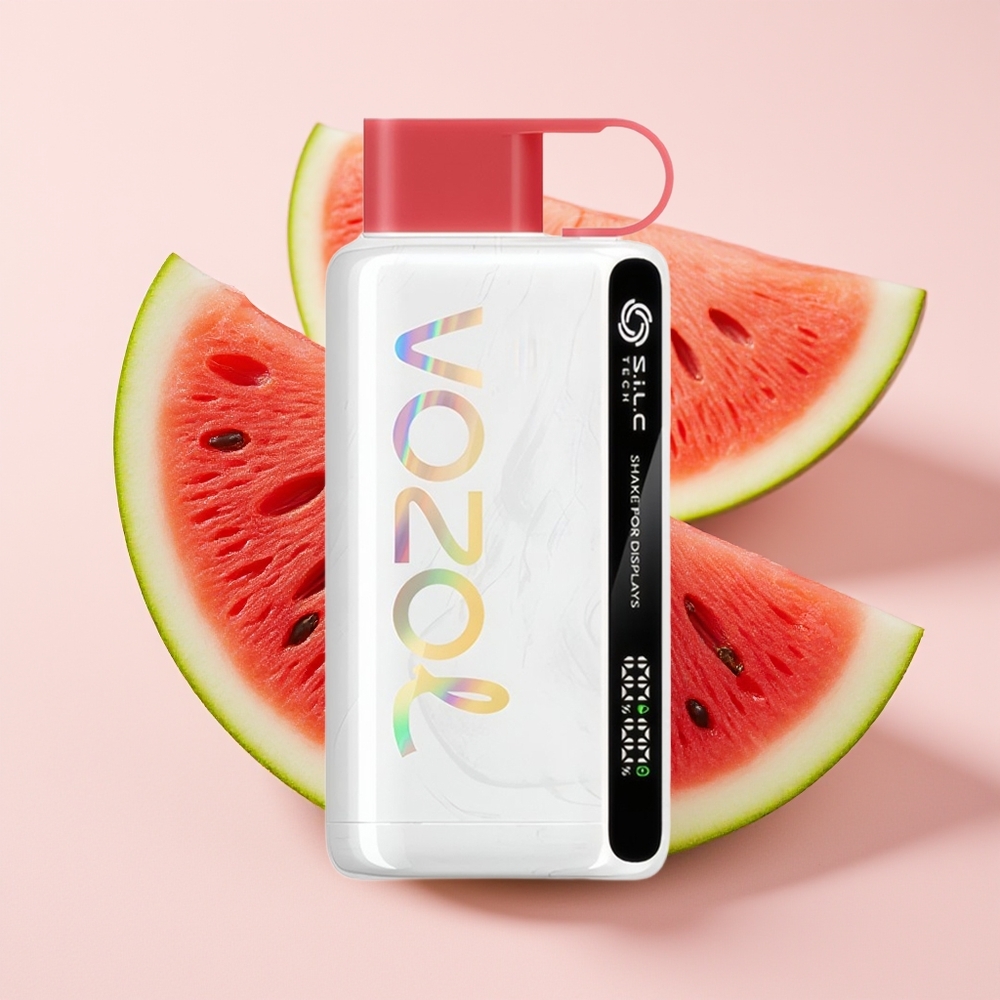 VOZOL STAR 9000/12000 Vape Pakai Buang Raspberry Tembikai dengan S.i.L.C TECH & Cas Pantas