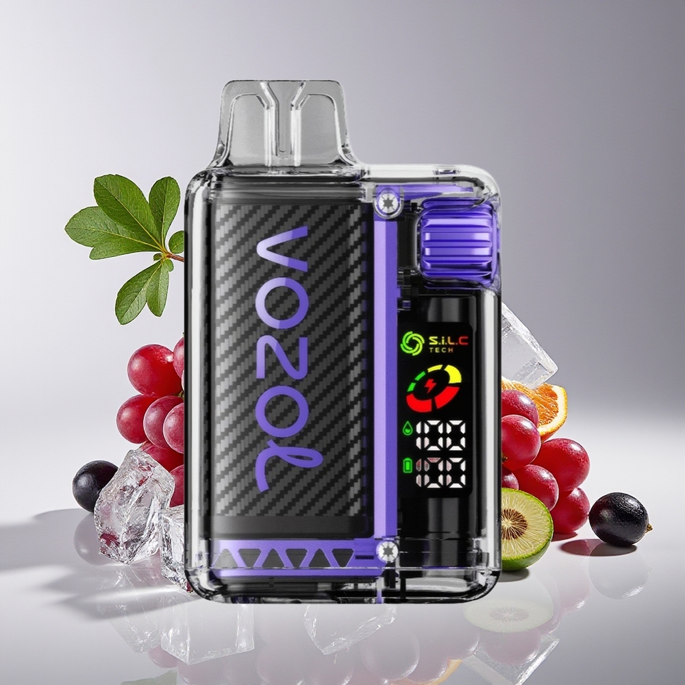 VOZOL Vista 20000 Hisap Eko-Graf OLED MTL 6-Watt Ais Anggur