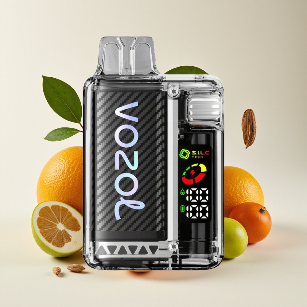 VOZOL Vista 20000 Hisap Vanikrim Tembakau dengan Bateri 650mAh, Kekuatan Nikotin 2%, Skrin OLED, dan Teknologi Dual Mesh Coil S.i.L.C