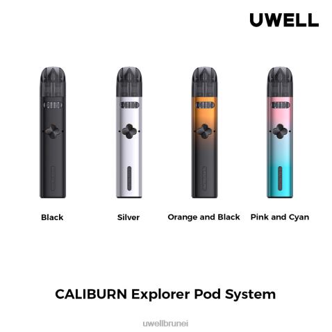 UWELL E Cig - UWELL CALIBURN EXPLORER kit (sistem pod) perak 4FHXX165