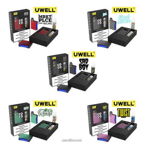 UWELL Vape Price - UWELL CALIBURN AK3 kit + pod a3s 0.8ohm (x2) + wap ayah 10ml garam 50mg crl: kelabu/flv: strawberry tembikai masam 50mg 4FHXX240