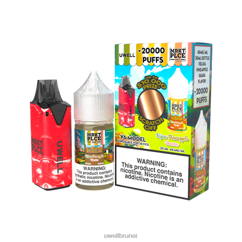 Harga UWELL - UWELL V6 alat pakai buang + jus daddy's vapor 30ml - collab bundle clr: merah/flv: jambu nanas feijoa 48mg 4FHXX207