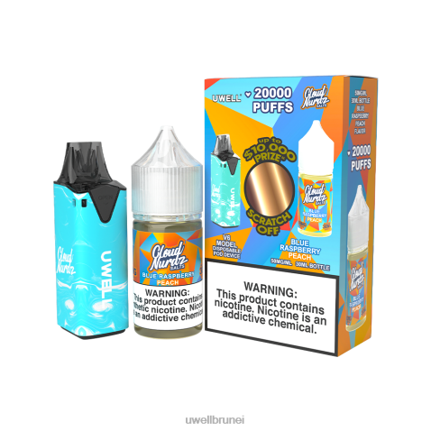 UWELL Disposable Pod - UWELL V6 alat pakai buang + jus daddy\'s vapor 30ml - collab bundle clr: kuning/flv: limau penumbuk merah jambu 50mg 4FHXX219