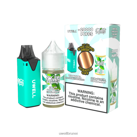 UWELL Disposable Pod - UWELL V6 alat pakai buang + jus daddy\'s vapor 30ml - collab bundle clr: kuning/flv: limau penumbuk merah jambu 50mg 4FHXX219